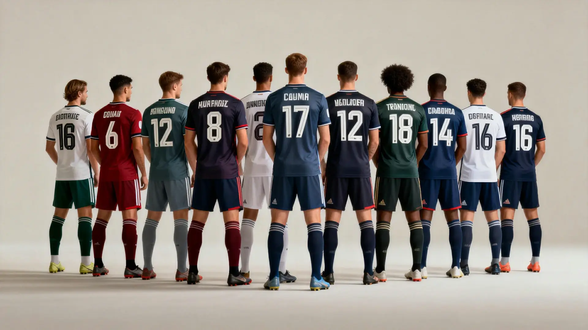 custom soccer jerseys for teams with player names numbers and coordinated designs