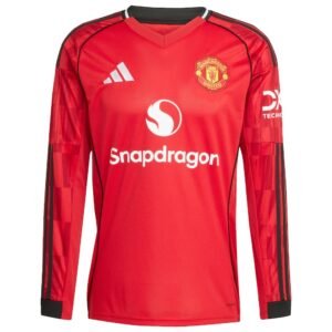 Manchester Unite Men's 25/26 Fan Home Long Sleeve Jersey