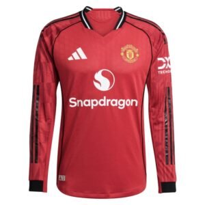 Manchester Unite Men's 25/26 Player Home Long Sleeve Jersey