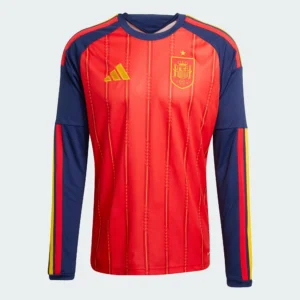 Spain 26 Home Long Sleeve Jersey (Fan Version)