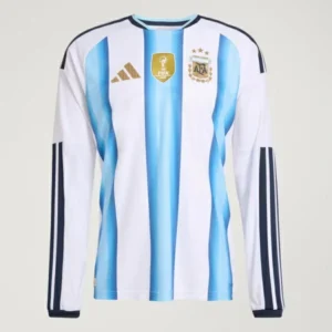 Argentina 26 Home Long Sleeve Jersey (Player Version)